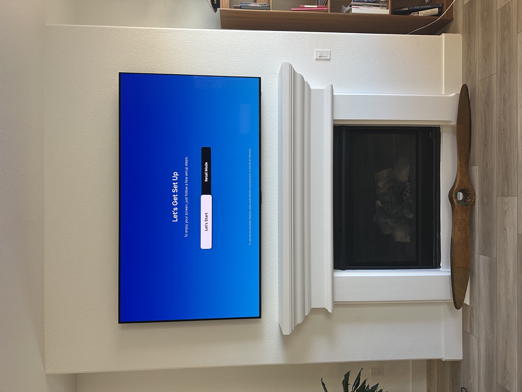 Clean Fireplace Mount by Prime Mount