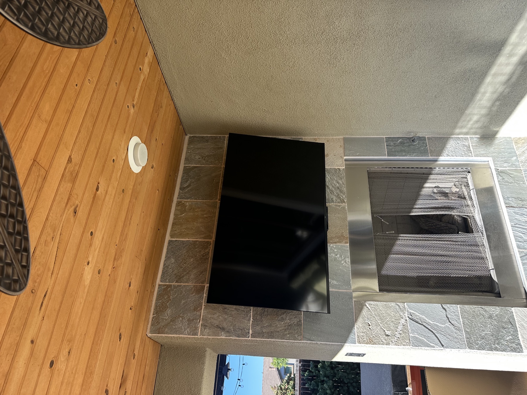 Outdoor Fireplace TV by Prime Mount