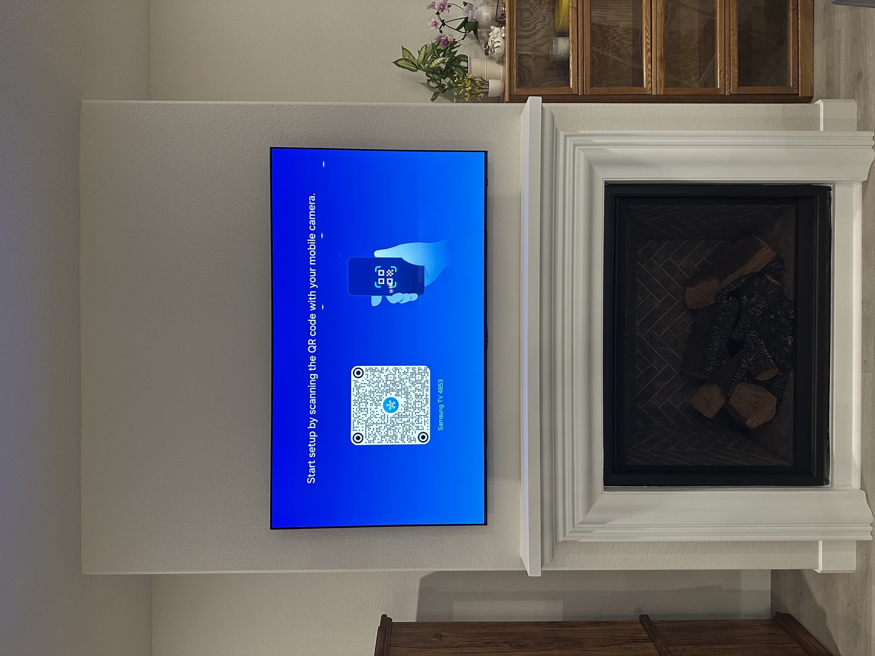 Large-Format Fireplace TV by Prime Mount