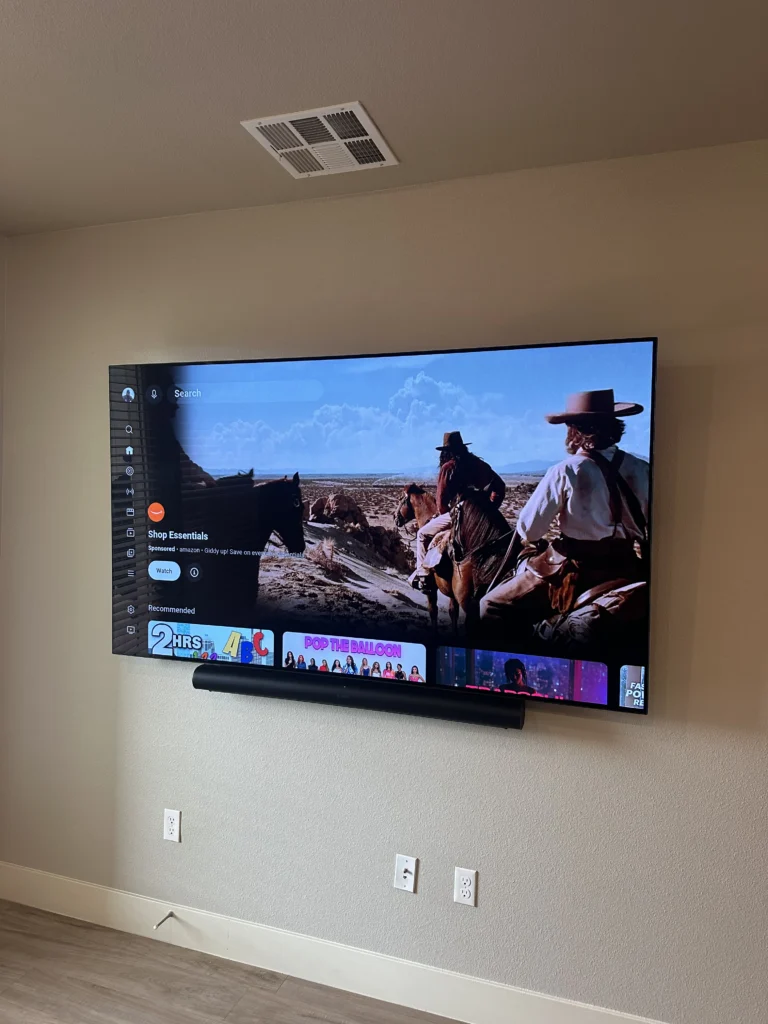 TV wall mounting