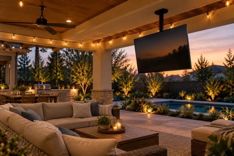 Ceiling & corner TV mount