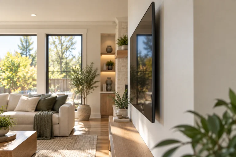 Tilting TV mount